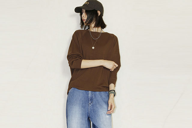 JOHNBULL　(ジョンブル） プレーティング天竺ラグランプルオーバー  JL253C07