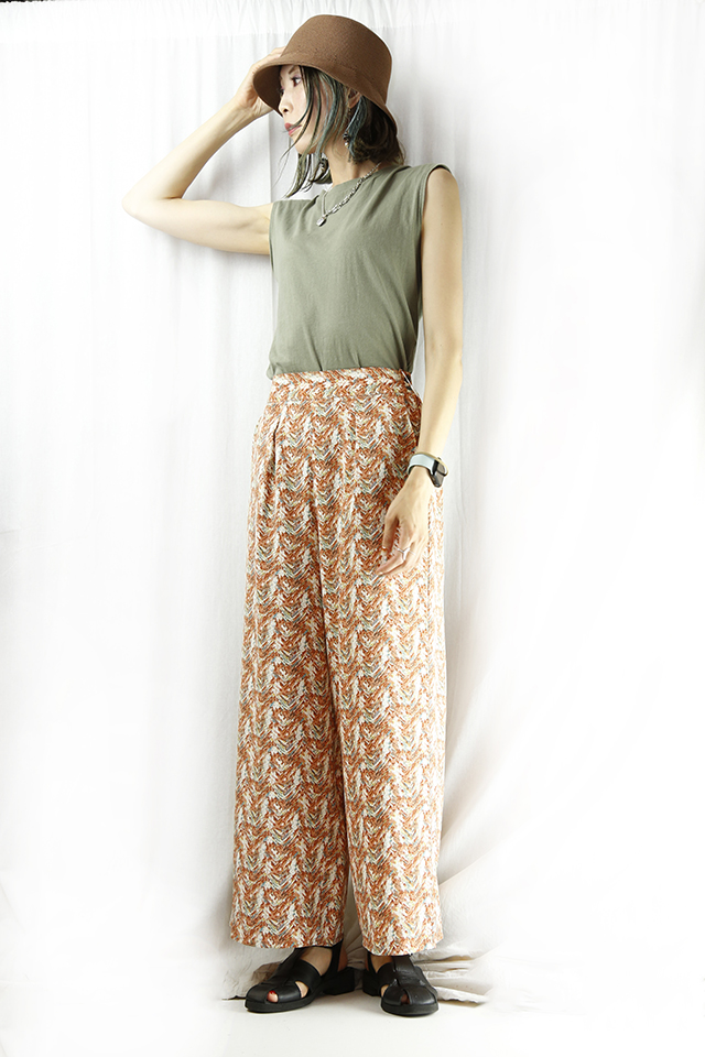 JOHNBULL (ジョンブル )  ドローイングプリントイージーパンツ  ZP286-040