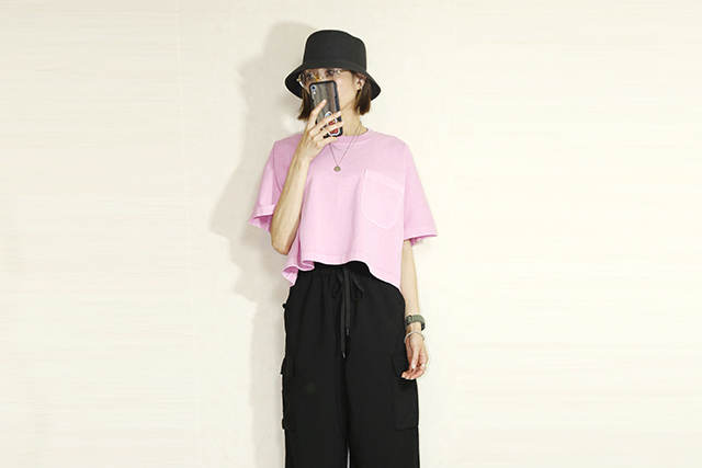 johnbull （ジョンブル ）　ガーメントダイショートTシャツ    JL241C23
