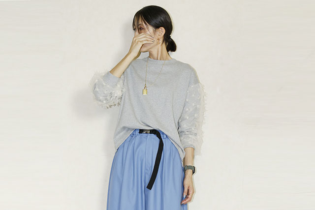 Kittle（キトル）　スリーブカットジャガードプルオーバー　K256-62276-820