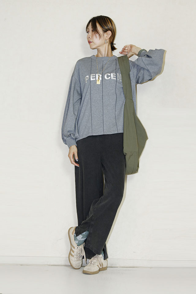 SUGAR ROSE　アシッド加工Wウエストパンツ　253752