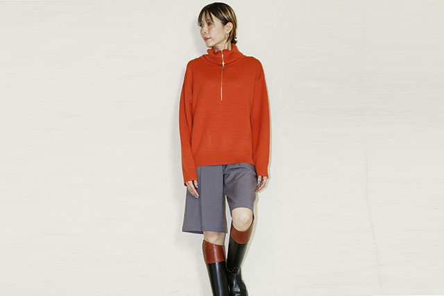 SUGAR ROSE 　Wジャガードハーフジッププルオーバー　256707-50