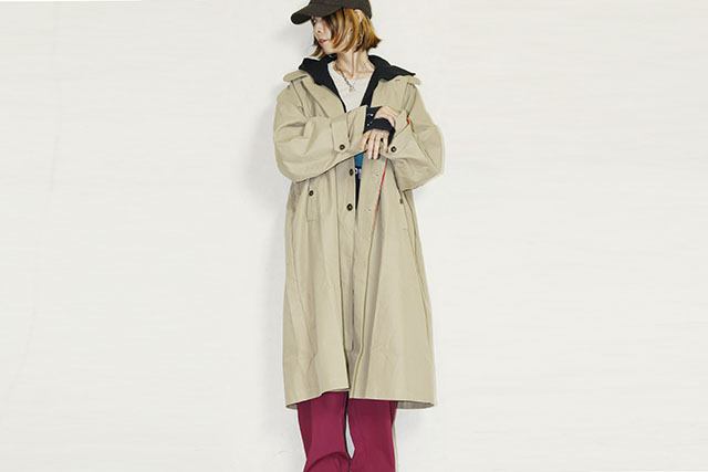 Kelen(ケレン)　　GRAVES バイカラーコート　KLM25FJK1117