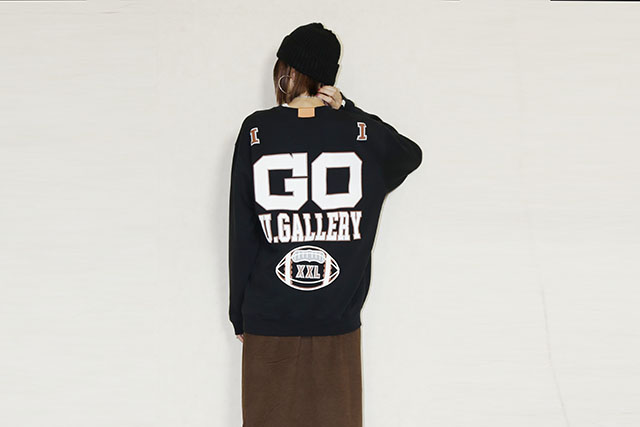 USU GALLERY 　フットボールリメイクロングプルオーバー　25W-MT-35