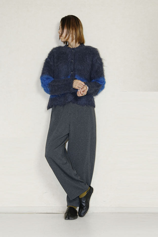 SUGAR ROSE 　配色シャギーカーディガン　256990-07