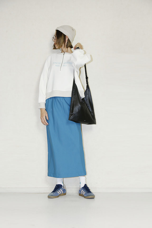 Praia　(プライア) 　ボンバーヒートスキッパーTOPS　LER-25128-offwhite
