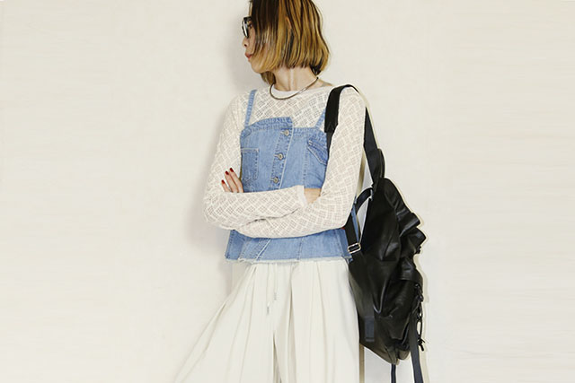 　QTUME（クチューム） 　デニムビスチェ　612-25002-64