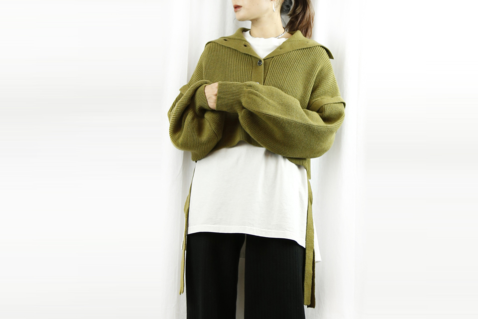 WOM  (ワム)     HIGH NECK 2WAY KNIT    SNB-K-28