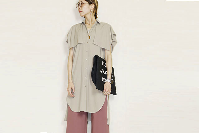 　NUS 　チュニックシャツワンピ　612-35006