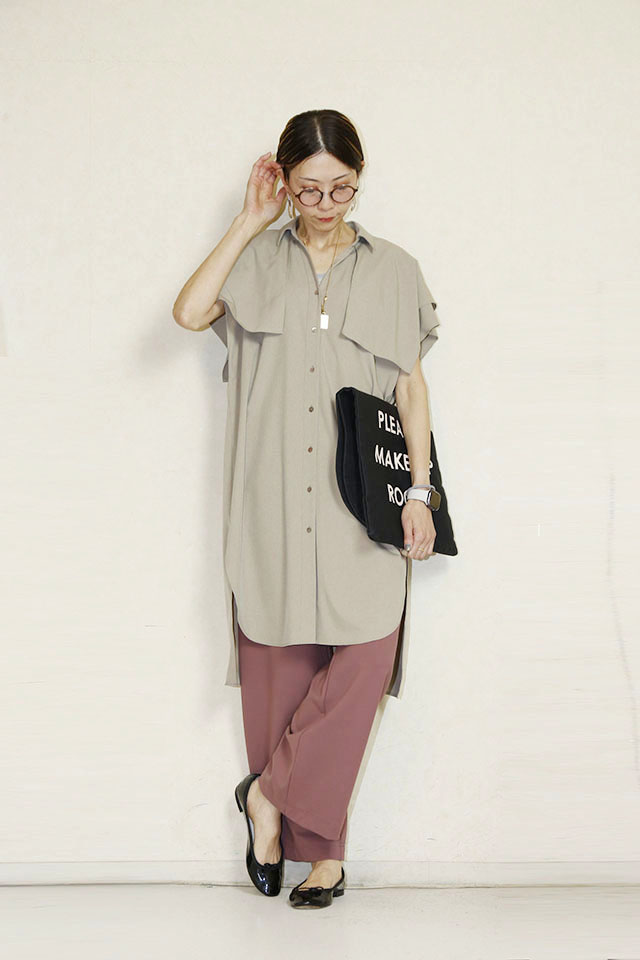 　NUS 　チュニックシャツワンピ　612-35006