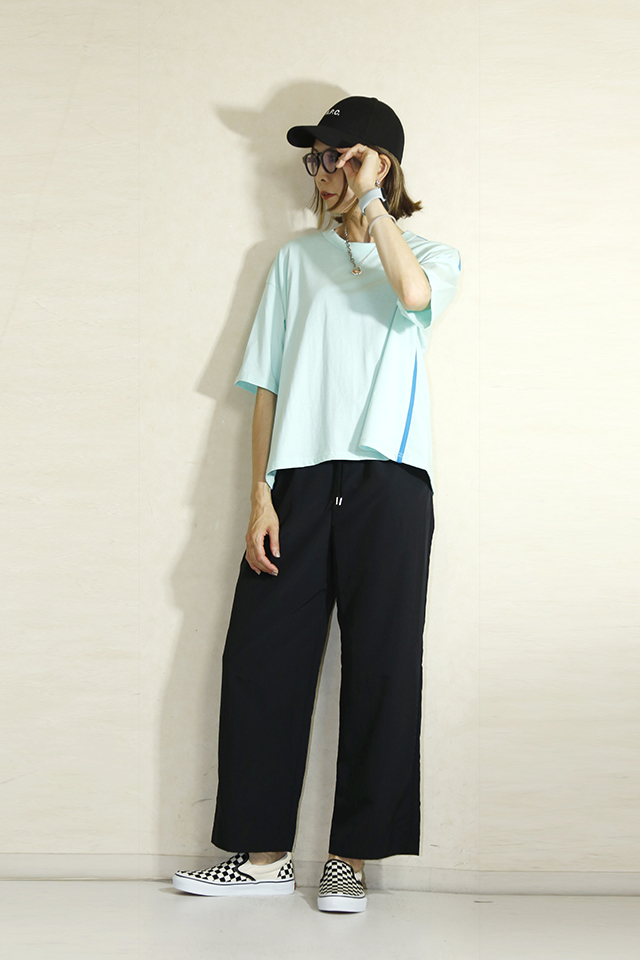 MARGAUX  (マルゴー) 　 パイピングT  MGCT-23097-A-mintblue