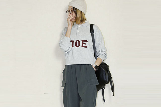 JOHNBULL  ピグメントスウェットポロシャツ　JL261C03