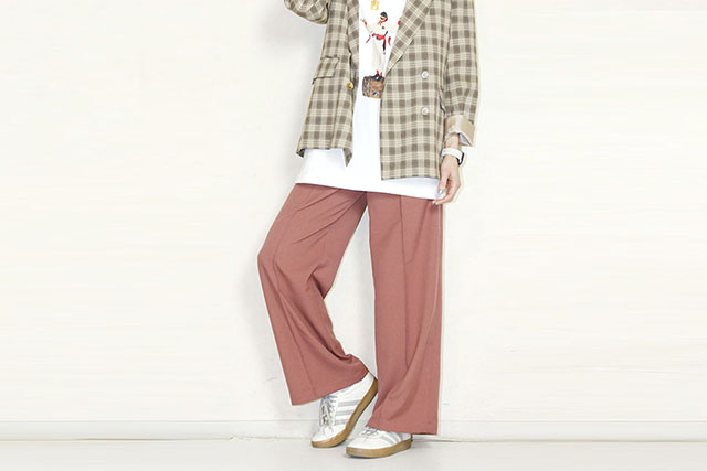 JOHNBULL　(ジョンブル） ピンタックワイドスラックス 　JL261P03