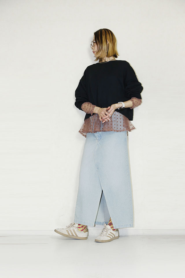 SUGAR ROSE 　前後2wayショートプルオーバー　256091