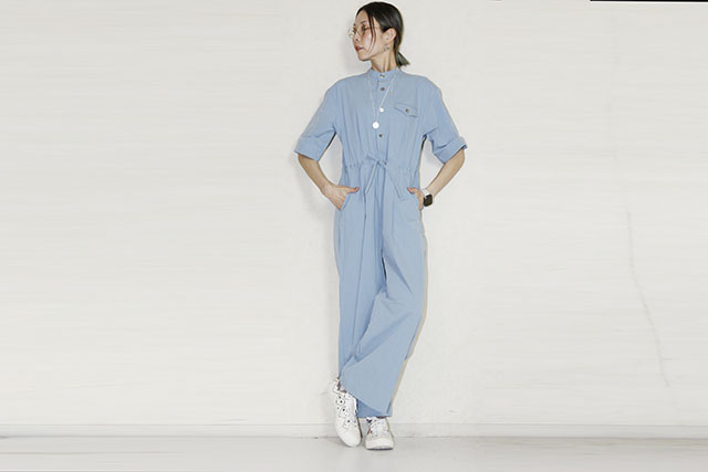 　KHA:KI（カーキ）HALF SLEEVE JUMPSUIT　MIL26HPT3247