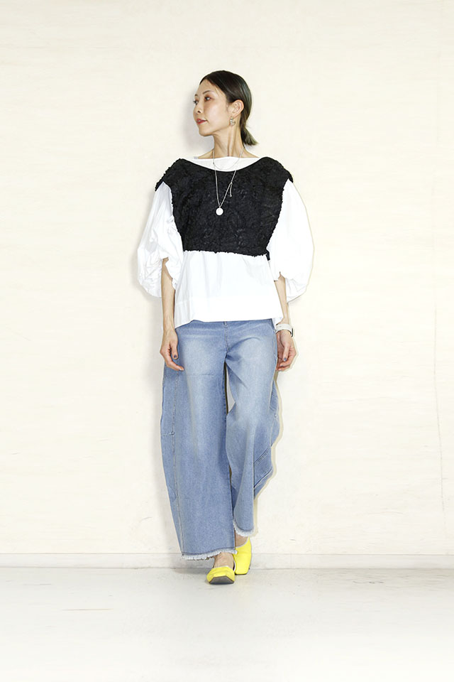 CHIGNON（シニヨン）パフスリーブブラウス　1261-033MK