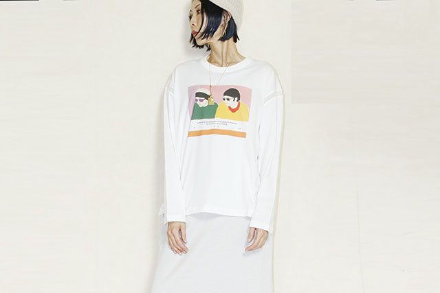 STOF（ストフ） PANYAO SAMUE LS TSHIRT 　SF26SS-25Cwhite