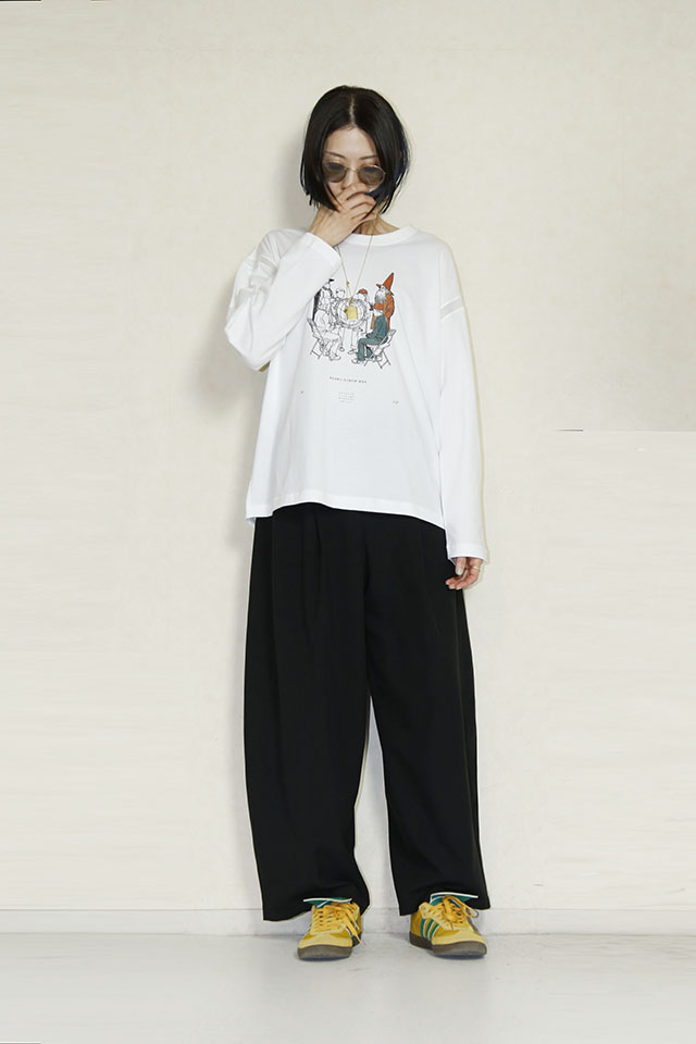 WORLD ORDER SAMUE LS TSHIRT 　SF26SS-25Dwhite