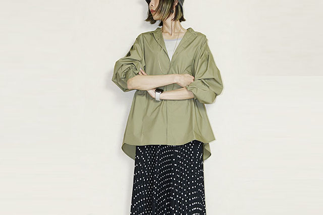 KHA:KI（カーキ）FLY-FRONT VOLUME SHIRTS MIL26HBL3154