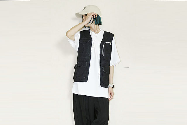WYTE　　フィッシングデニムベスト　11-12330