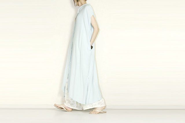 CHIGNON（シニヨン）リネンタッチシャツワンピ　5562-350BZ