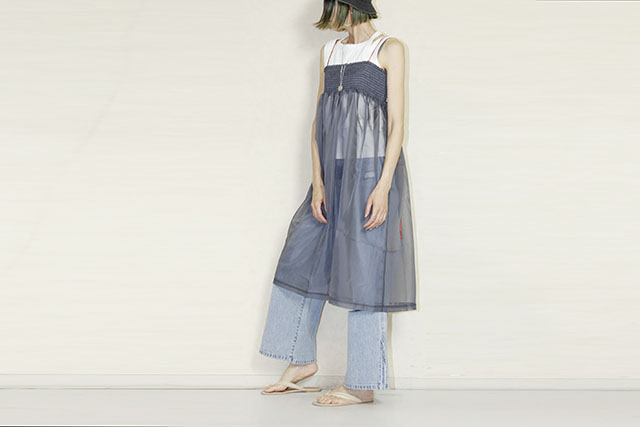 ORGANDY SHEER LAYERED DRESS