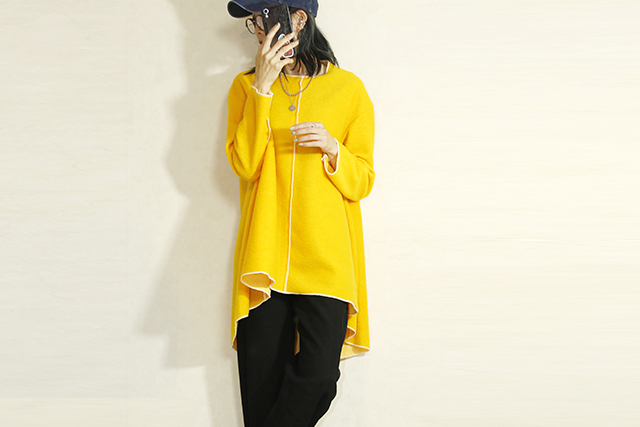 OKIRAKU　（オキラク） 　wool flared top   BC60404