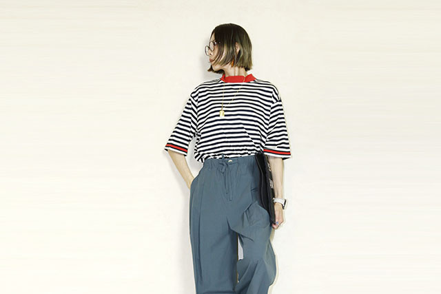 Garance et Violette (ギャランス エト ヴィオレット)  ボーダーOrnaTEE  26165-1062U