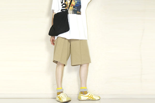 JOHNBULL　(ジョンブル） コットンリネンタックショートパンツ 　JL262P25