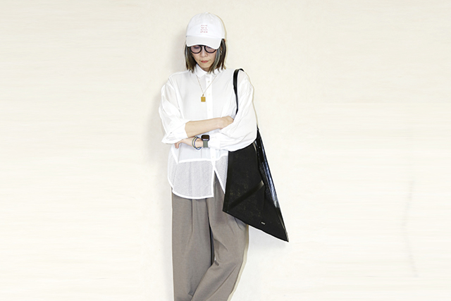 huitieme nid　　メッシュ切り替えシャツ　623586