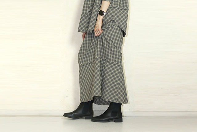 KHA:KI（カーキ）HEM SWITCH CHECK SKIRT   MIL26SSK3105