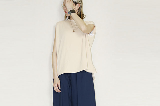 KHA:KI（カーキ） HONEYCOMB SLEEVELESS TOP　MIL25HCS3427