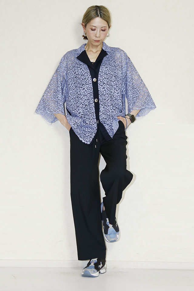 trois （トロア）アサレチックワイドパンツ　T251-87017-F