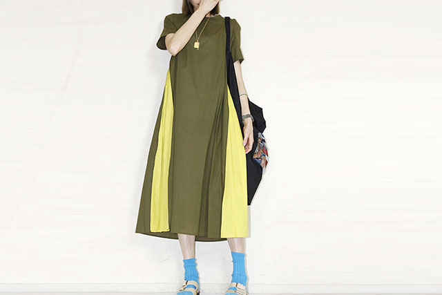 　limala　　バイカラーワンピース　4678511-53