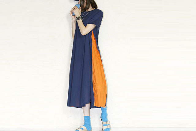limala　　バイカラーワンピース　4678511-63