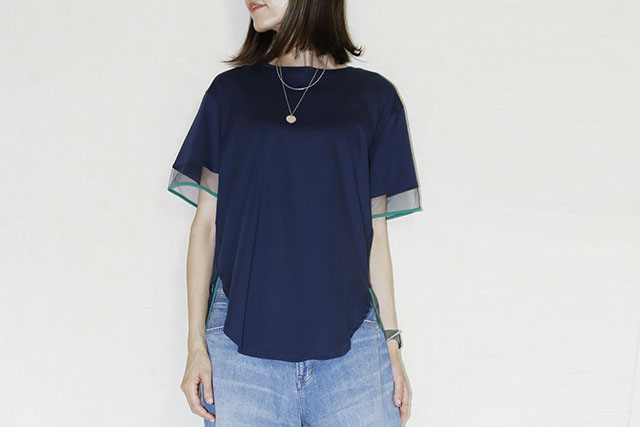 Kittle（キトル）　バックチュールTシャツ　K251-66121-520