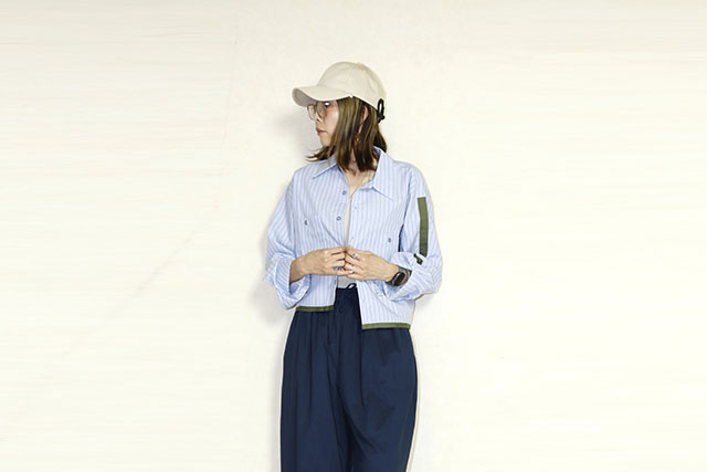 KHA:KI（カーキ） REMAKE WORK SHIRT　MIL25SBL3148