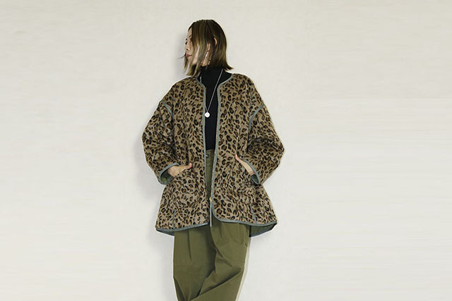 KHA:KI（カーキ） LEOPARD LINNER JACKET 　MIL26FJK3252
