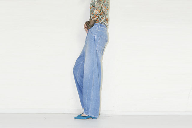 Garance et Violette (ギャランス エト ヴィオレット) 　エイジングコクーンワークジーンズ　25225-9523X