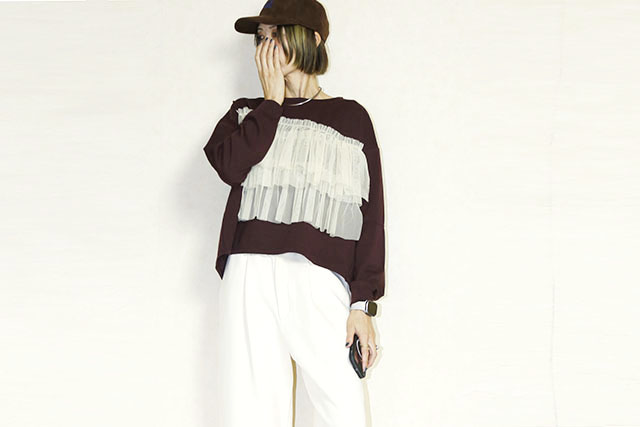 gru.rond　(グルロン)  　TULLE FRILL CS　G63CS09