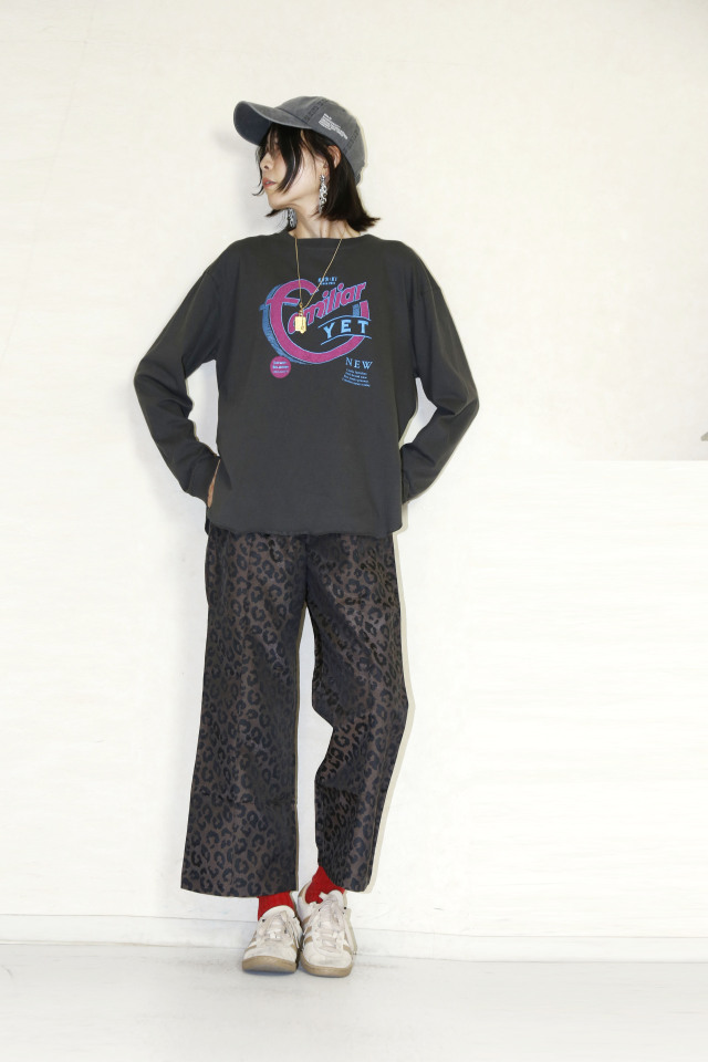 KHA:KI（カーキ）LEOPARD WIDE EASY PT　MIL25FPT3235